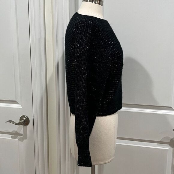New! Abercrombie & Fitch Black Sweater w/ Metallic threading Size XS NWT - Picture 5 of 12